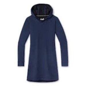 Smartwool Women's Everyday Exploration Merino Hoodie Navy Blue Dress -SMALL